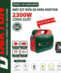 Máy Rửa Xe Dekton DK-CWR2300FB Có Chống Giật